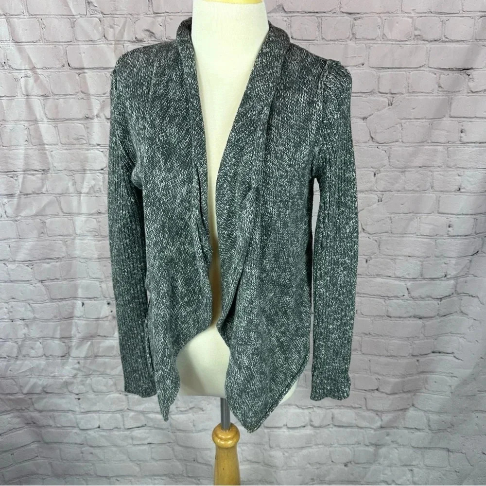 converse one star grey cotton open front Cardigan sweater size medium